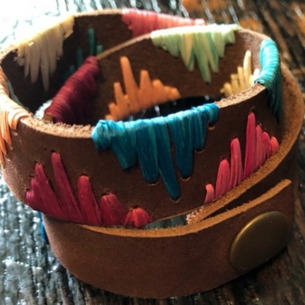 Noonday Collection Raffia Wrap Bracelet.